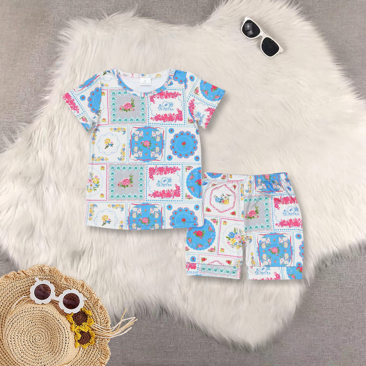 RTS NO MOQ baby boy Clothes short sleeve shorts Sets