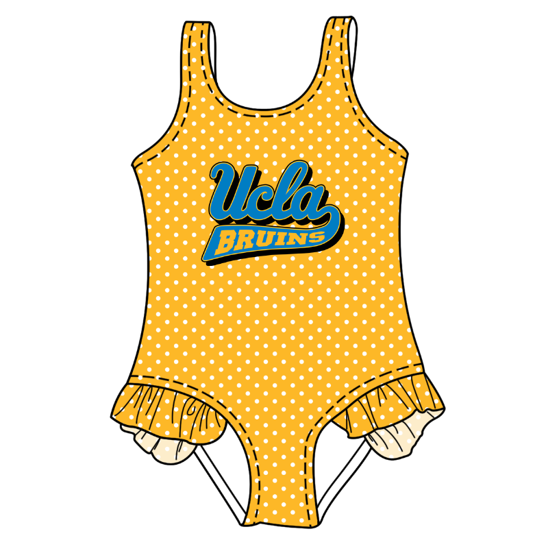 Custom moq 5 mix size milk silk summer teams Yellow Baby Girl Sleeveless Polka Dot Lace Onesie Swimsuit Cute Summer Beachwear for Little Girls