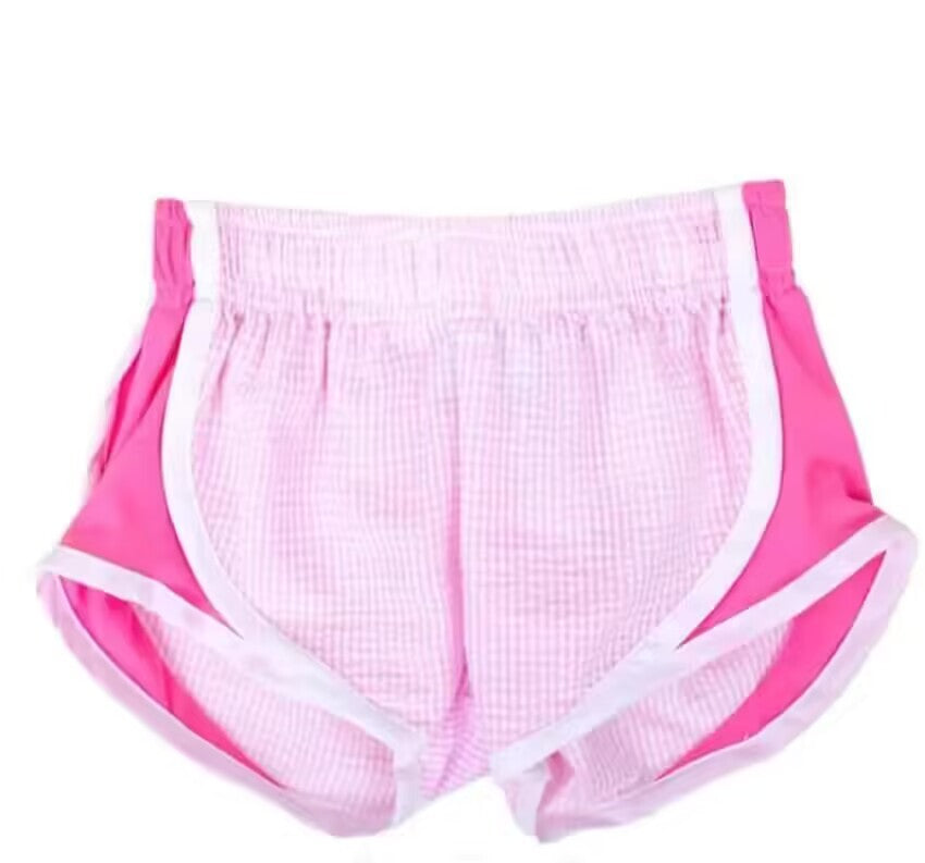custom no moq eta 5-6weeksdeadline time May 16th pink summer Seersucker shorts(
