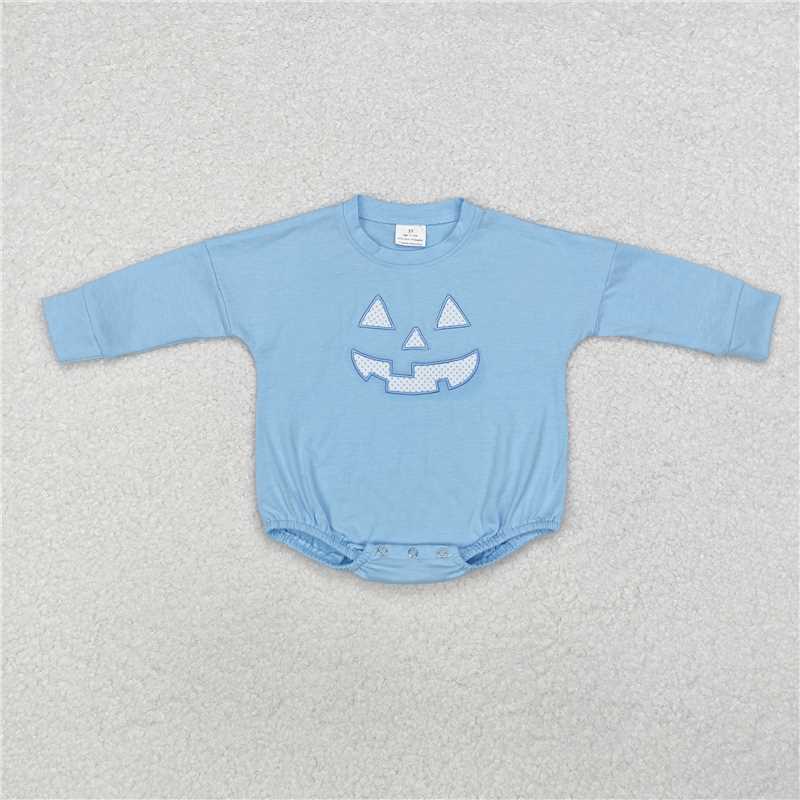 RTS NO MOQ(In Stock ) LR1575 Embroidered halloween long-sleeved jumpsuit