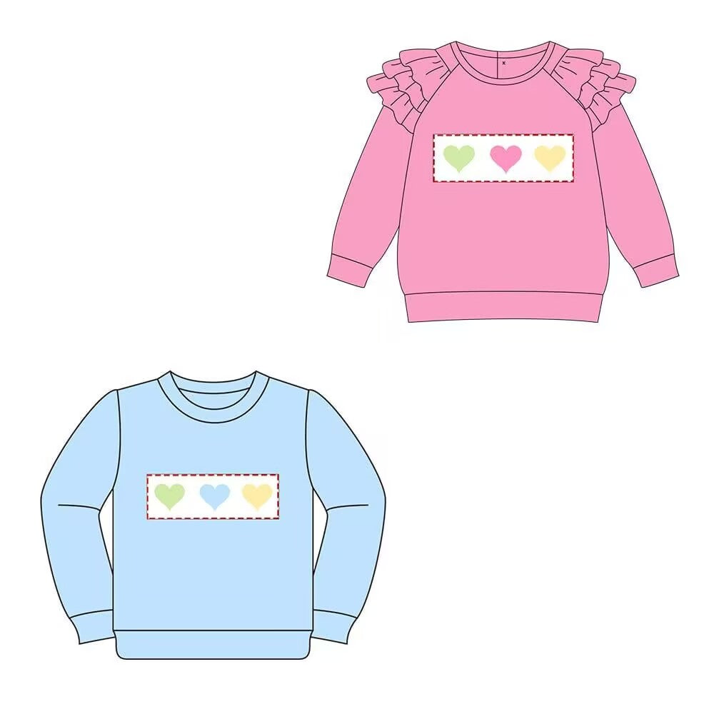 Custom moq 5 each style eta 6-7weeks baby boy clothes love long sleeve tops 2-25.8.14