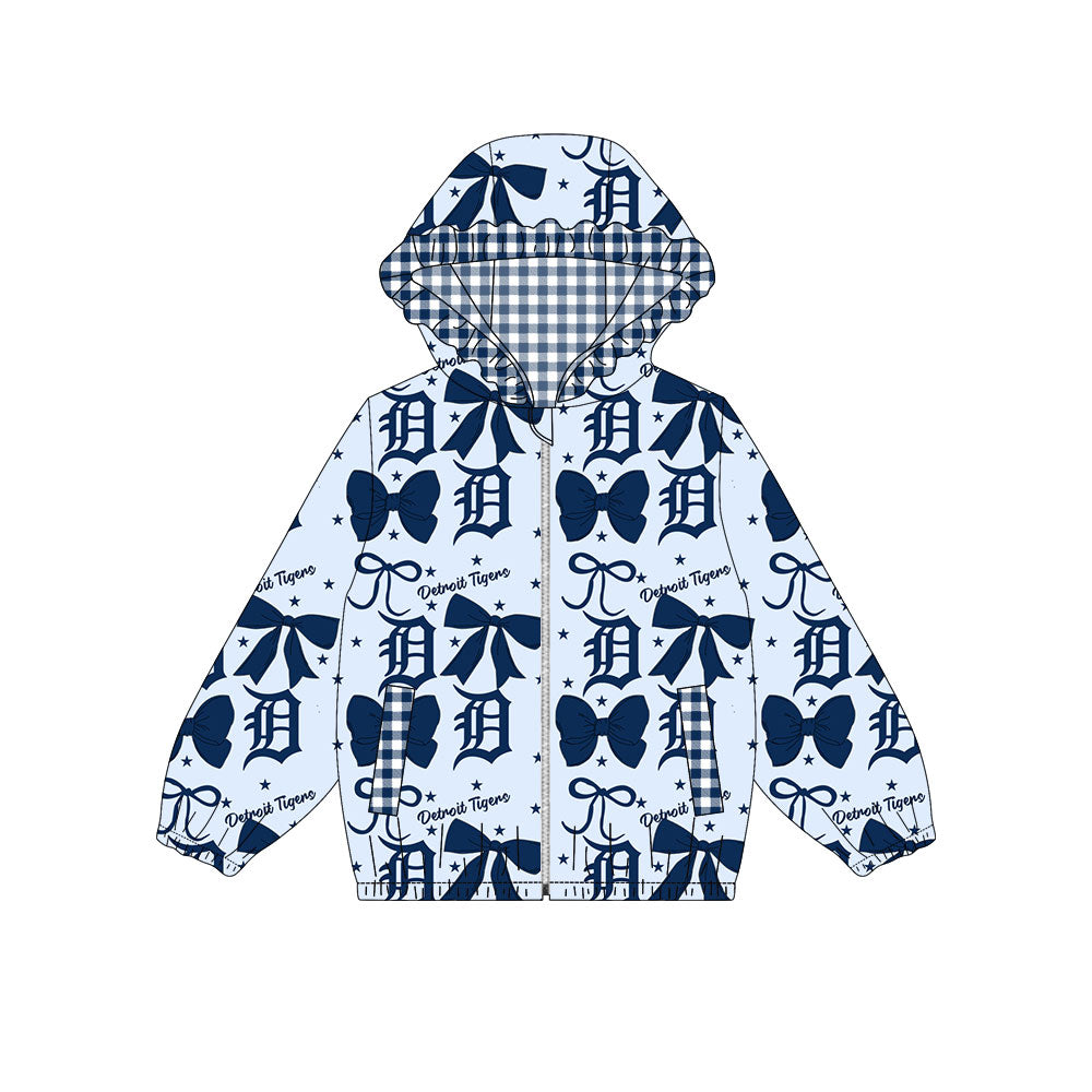 1002-Custom moq 8 mix size milk silk summer team baby girls clothes bow blue hooded long sleeve top-25.10.9