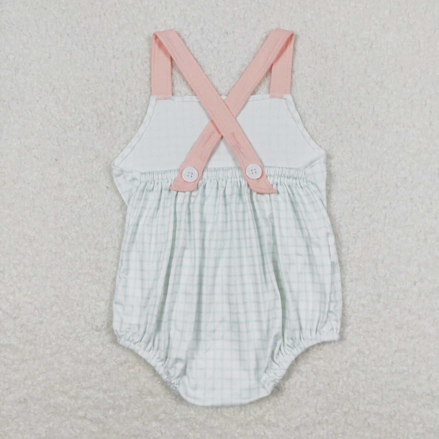 RTS NO MOQ(In Stock) pocket plaid vest jumpsuit