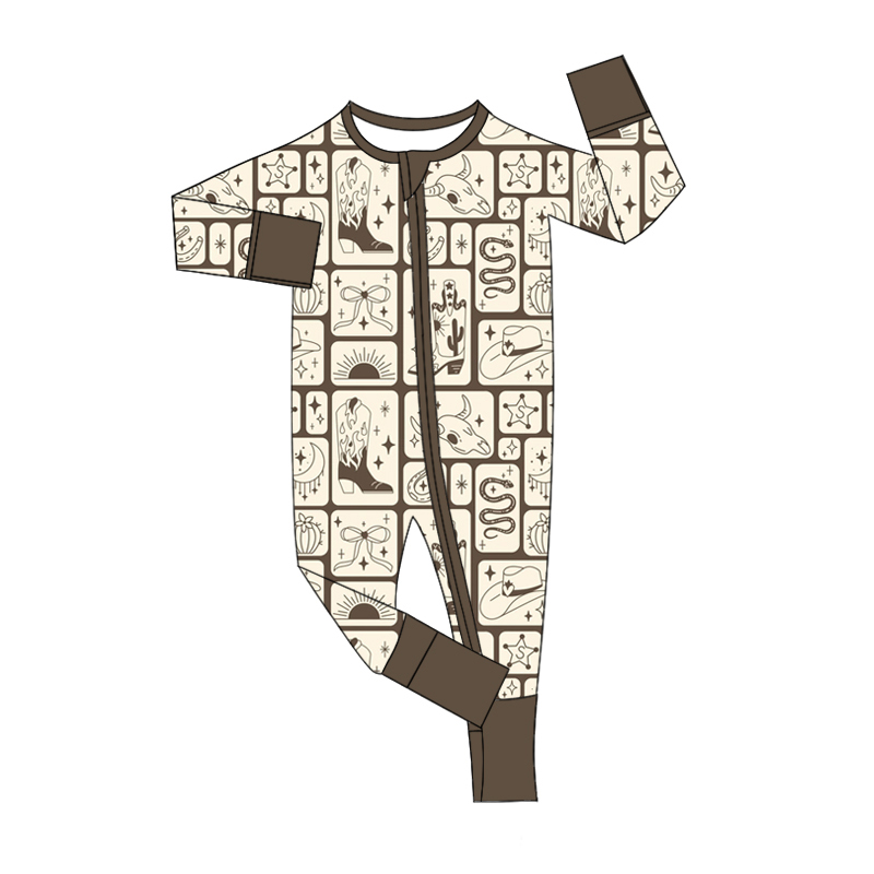 Custom moq 5 each style eta 6-7weeks baby boy clothes cow head long sleeve pants sets and top and romper-25.8.5