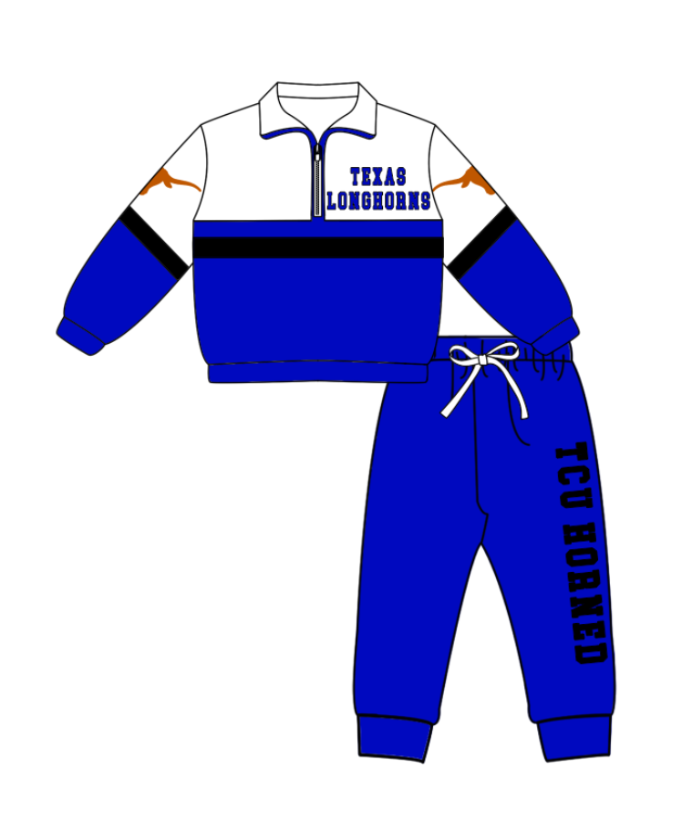 Custom moq 5 mix size yoga fabric blue zip-up jacket, long-sleeved shirt, and trousers set