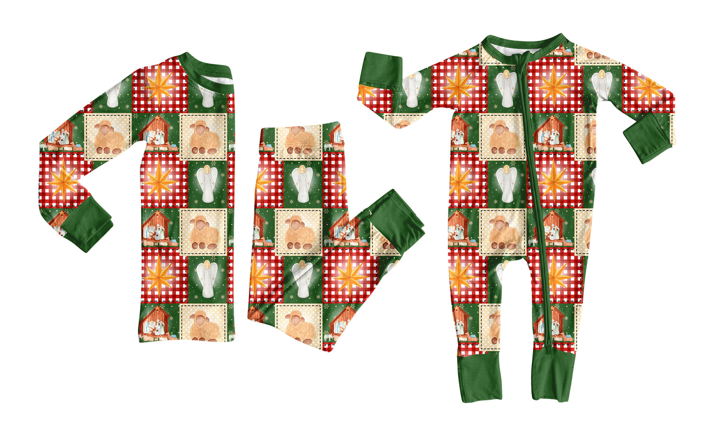 25.8.26 custom each style moq 5eta 4-6week Sibling Sisters green baby boy clothes long sleeve pants sets and romper match family design
