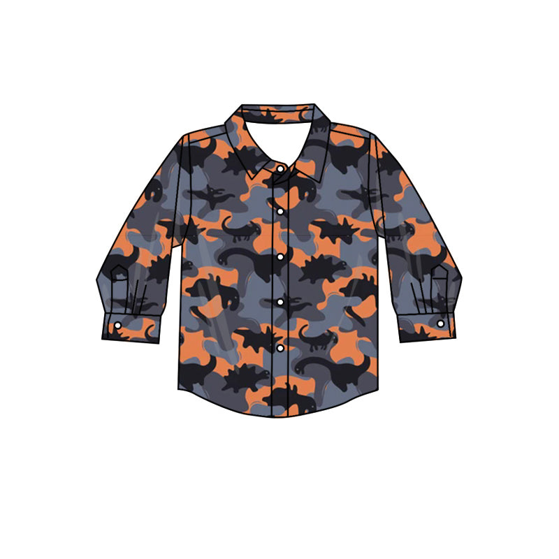 7.8 custom each style moq 5 eta 4-6week baby boys clothes camouflage navy blue long sleeve top