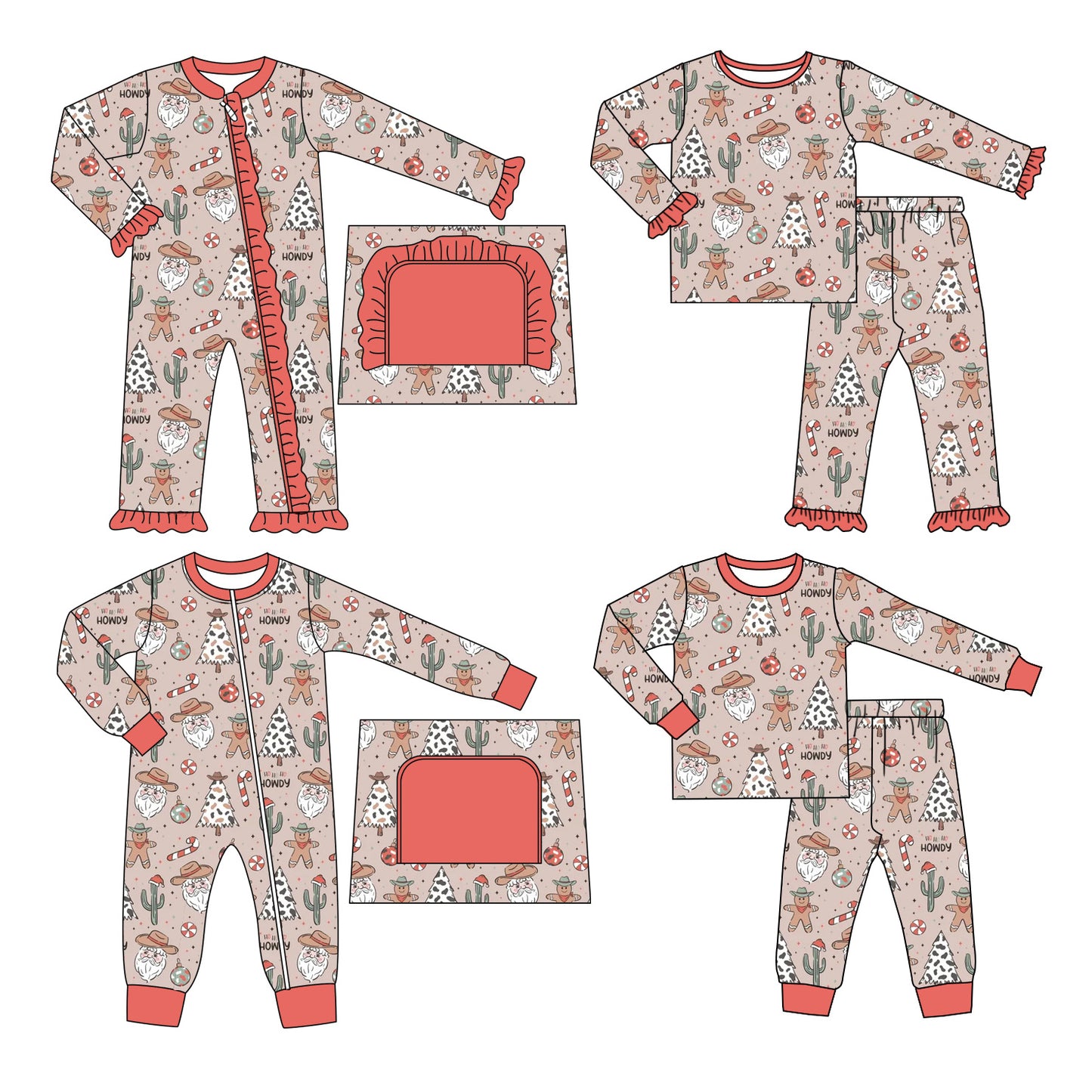 25.6.13 custom each style moq 5eta 4-6week Sibling Sisters Christmas baby girl long sleeve pants sets 1 and sets 2 and romper 1 and romper 2 match family design