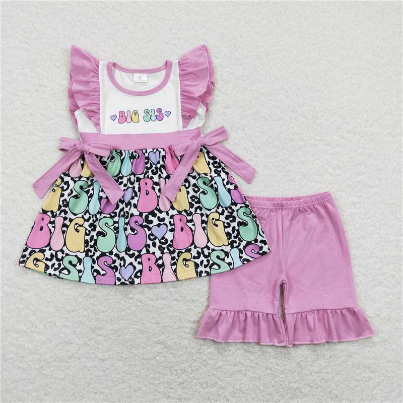 RTS NO MOQ baby girl clothes sis Rompers Clothes Sets
