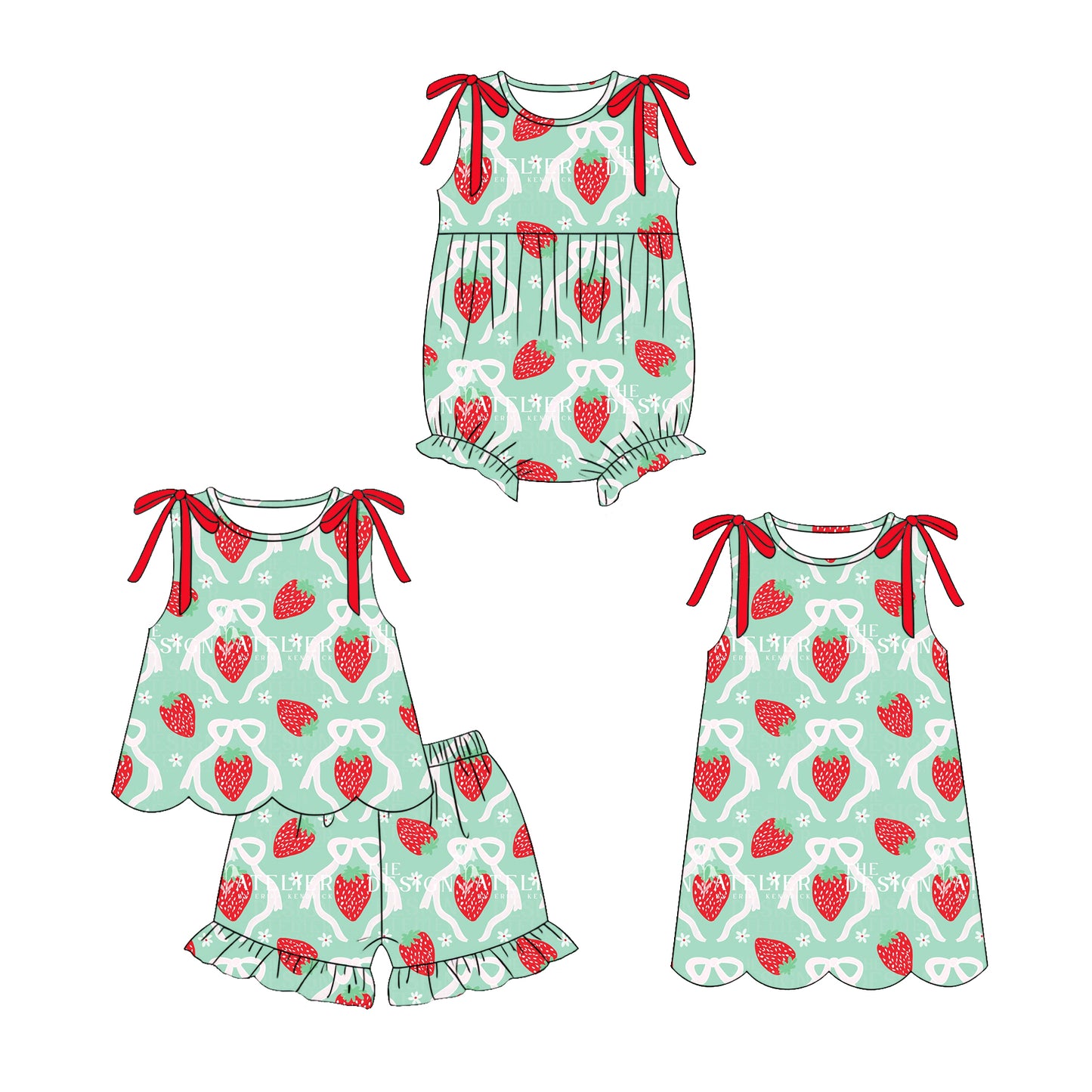 3.17 Custom moq 5 mix size Sibling Baby Girl's Sleeveless Top And Shorts Set Cute Romper Dress for Summer