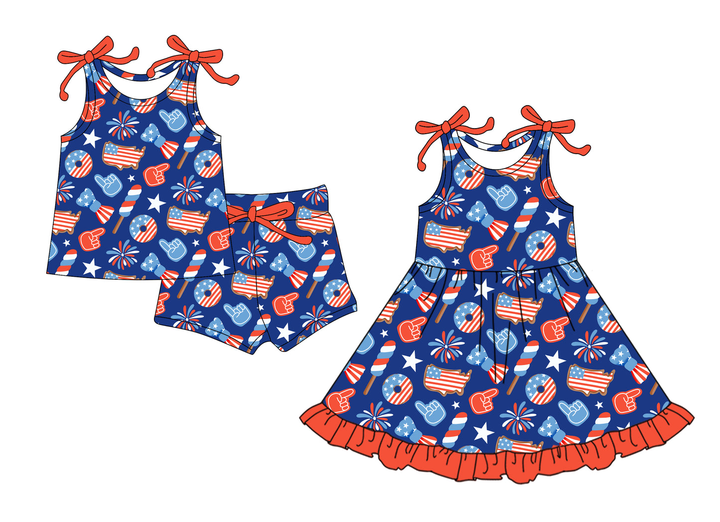 25.12.29 custom each style moq 5 eta 6-8week Sibling Sister baby short sleeve shorts sets and dress match design