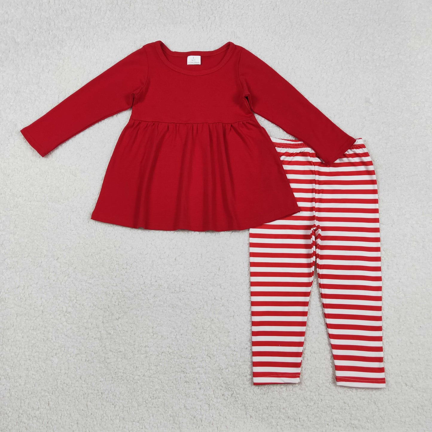 RTS NO MOQ(In Stock) GLP2864 Solid Color Long-Sleeve Red Striped Trousers Suit