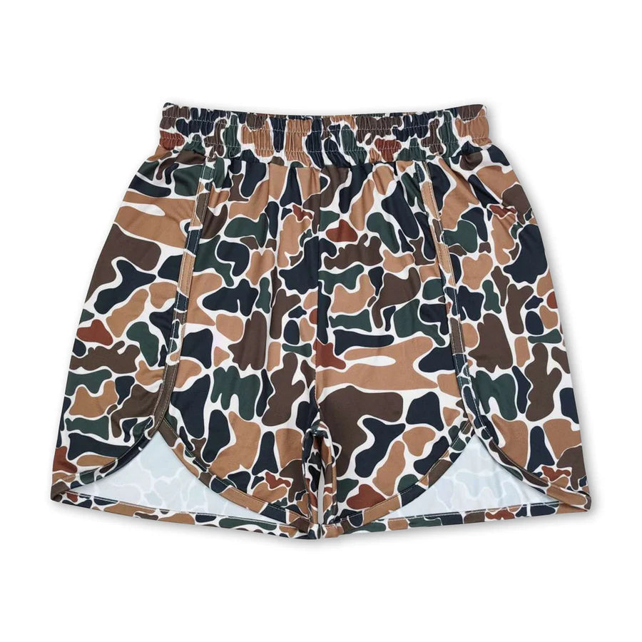 RTS NO MOQ Sibling Adult Women Summer Camo Bottoms Shorts