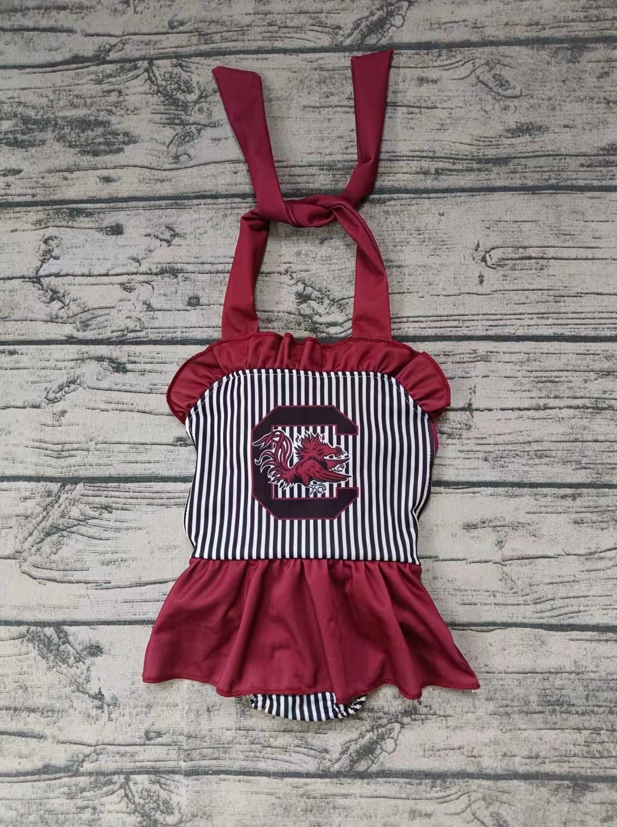 custom moq 5 eta 5weeks mix size baby girls clothes birck red summer swimsuit set, swimsuit fabric