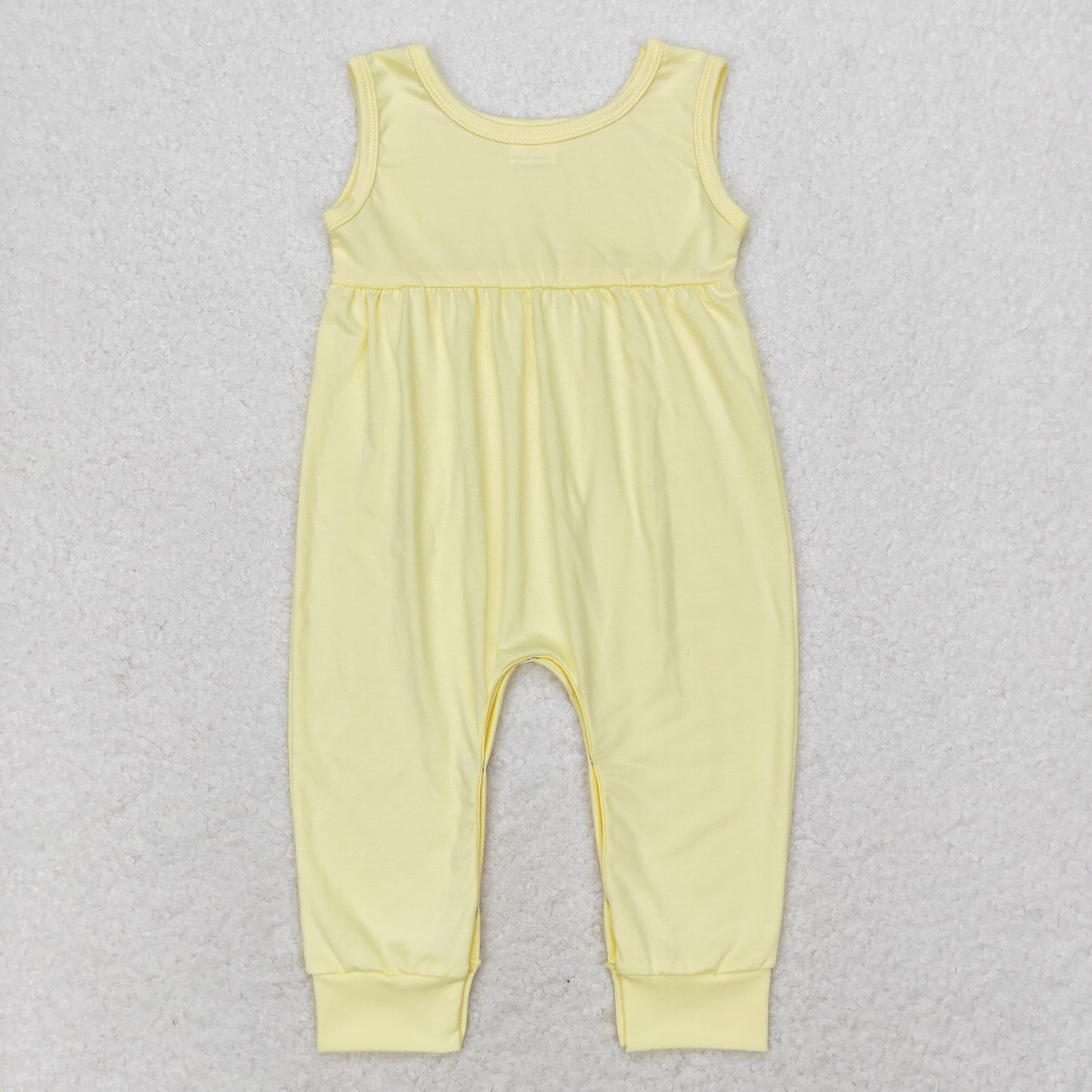 RTS NO MOQ(In Stock ) boys Yellow sleeveless bodysuit