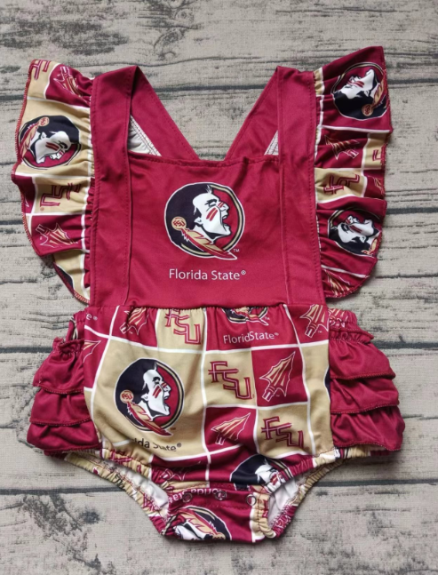 Custom moq 3 eta 6-7weeks Roaring Boy Red Flying Sleeve Briefs Romper