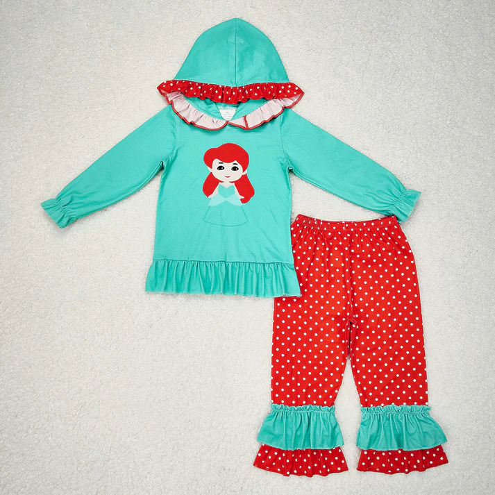 RTS NO MOQ Sibling baby girl clothes dinosaur leopard hooded long sleeve pants Sets