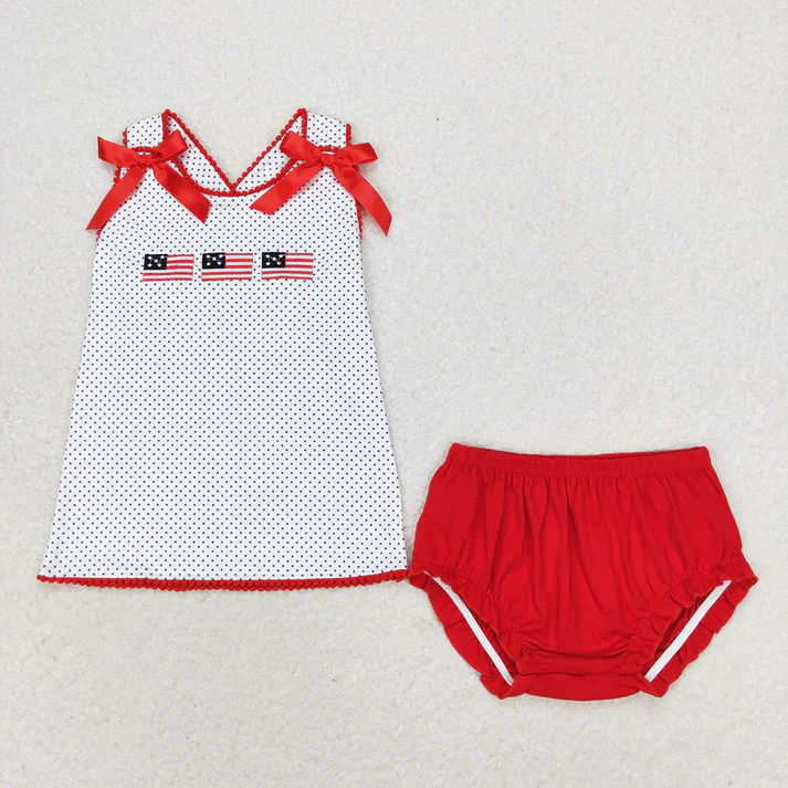 RTS NO MOQ baby girls clothes short sleeve shorts sets briefs sets