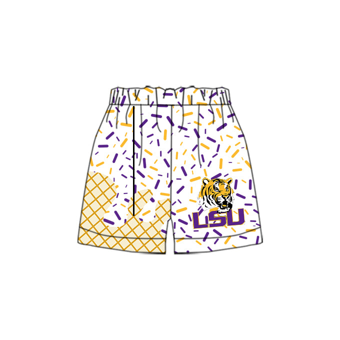 custom moq 3 eta 6-8weeks baby boys clothes team colors summer shorts