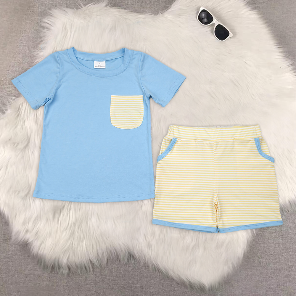 RTS baby girls Boys clothes summer Short Sleeve Shorts sets