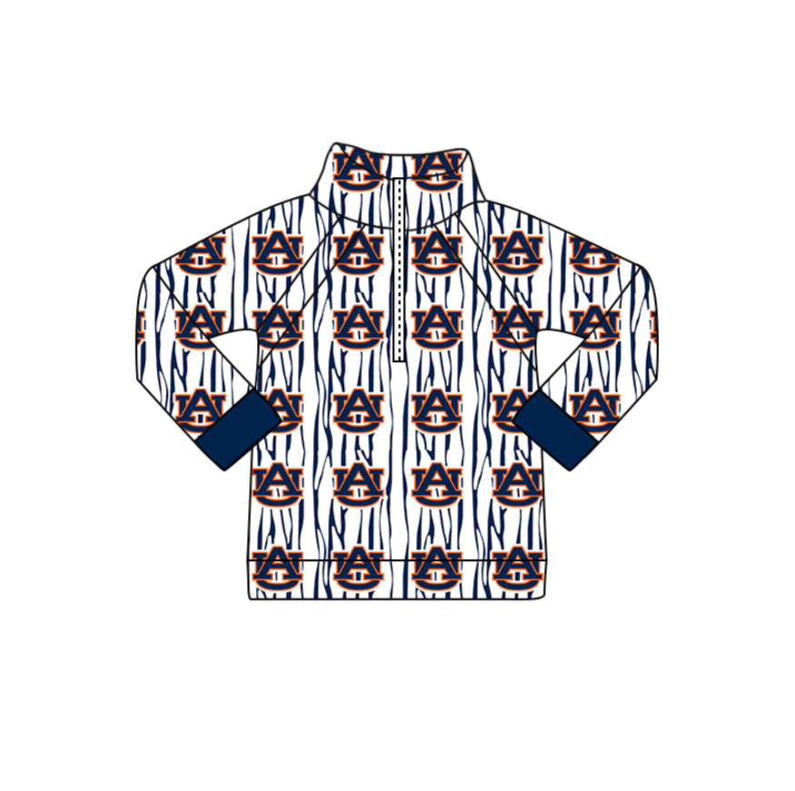 Custom moq 5 mix size milk silk summer team baby girls and boys clothes blue long sleeve top-25.10.30