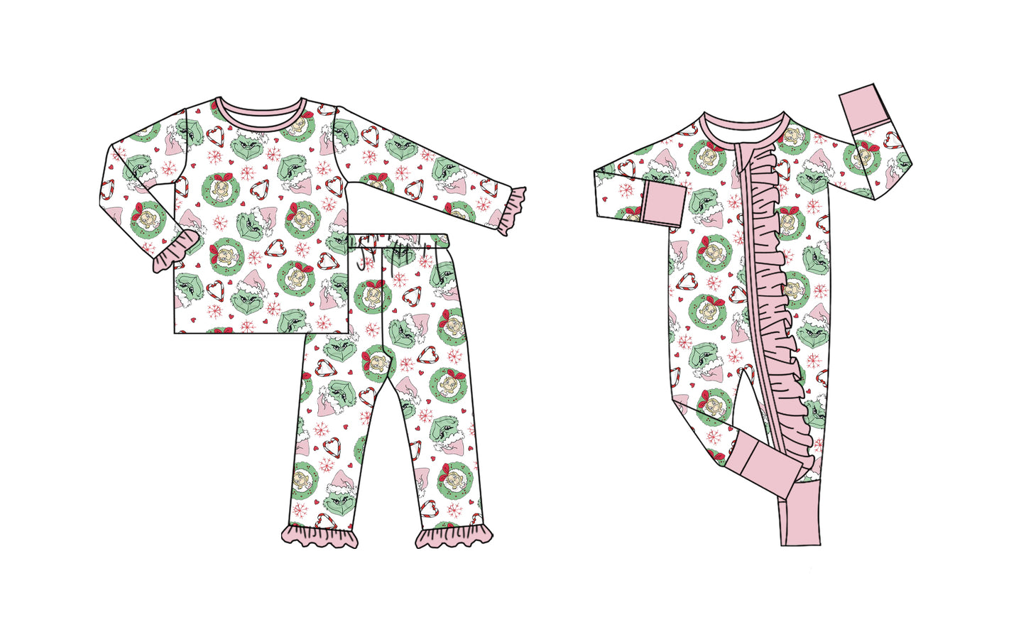 25.8.5 custom each style moq 5eta 4-6week Sibling Sister Christmas baby girl long sleeve pants sets and rompers match family design