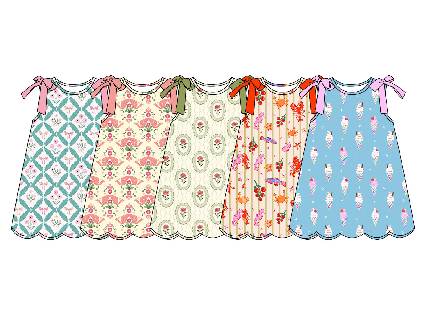 4.11 Custom moq 5 mix size Sibling Baby Girl's Flowers Sleeveless Dress Cute Clothing for Infants