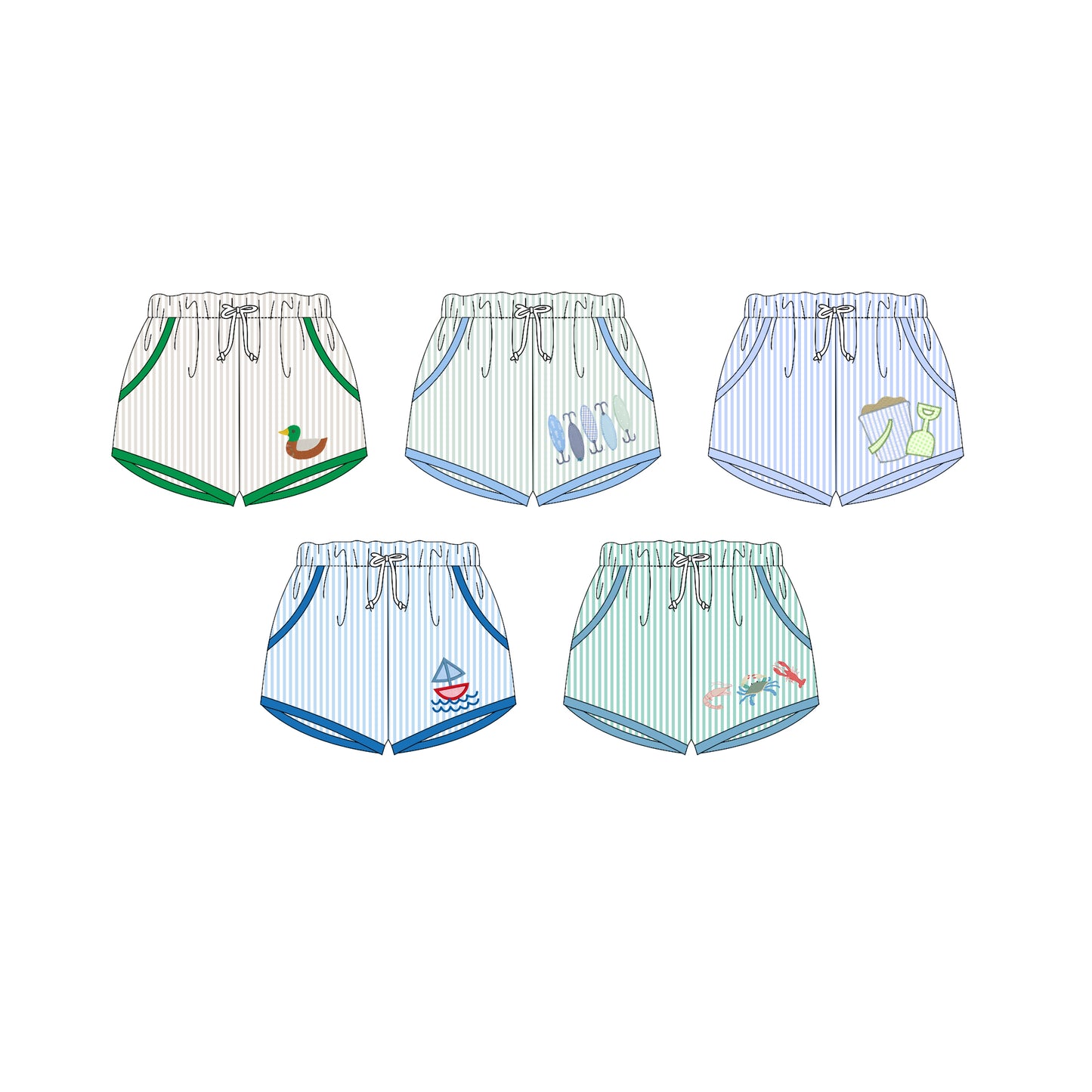 25.11.11 custom each style moq 5 eta 6-8week Sibling Sisters baby kids summer shorts 5 match family design