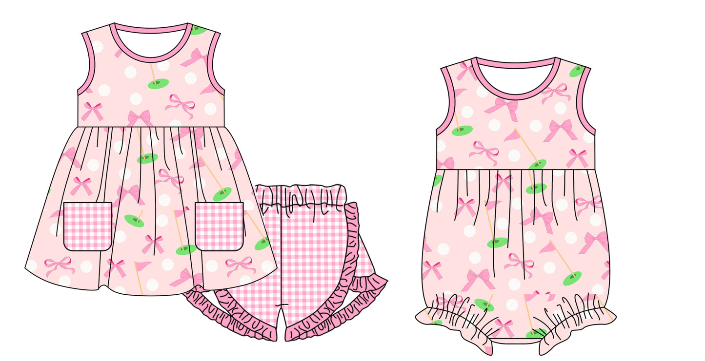 11.9 custom each style moq 5eta 4-6week Sibling Sister bow baby girl short sleeve shorts sets and rompers match design