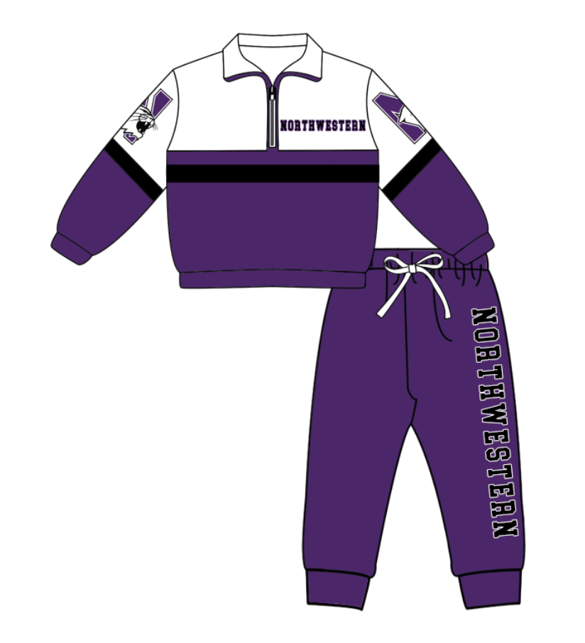 Custom moq 5 mix size yoga fabric purple long-sleeved yoga pants set
