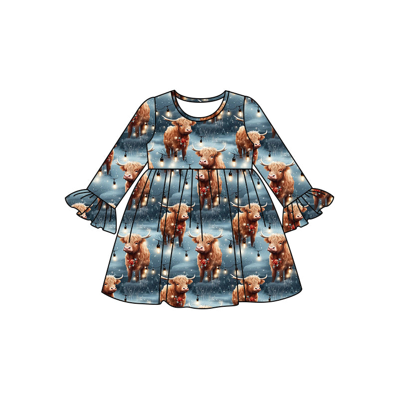 8.6 custom each style moq 5eta 4-6week baby girls clothes alpine long sleeve dress