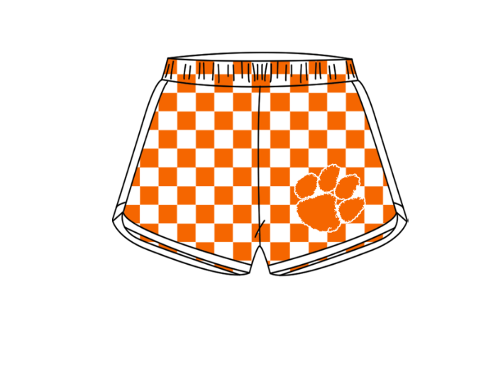 Custom moq 5 mix size milk silk summer teams Boy's Short Sleeved Top Plaid Shorts Set Girl's Short-Sleeved Set with Matching Swimsuits Adult Shorts