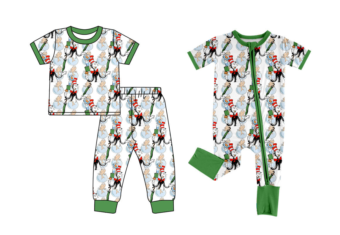 12.2 custom each style moq 5eta 4-6week Sibling Sister dr seuss baby girls short sleeve sets and rompers match design