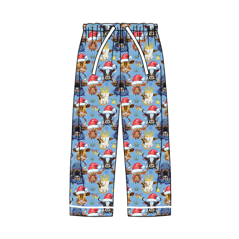 8.8 custom each style moq 5eta 4-6week adult clothes Christmas long pants adult man pants