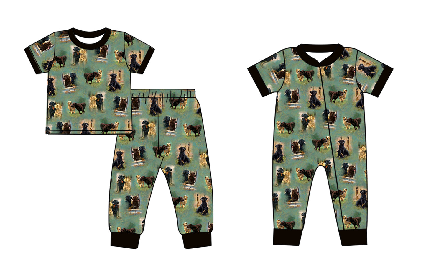 11.27 custom each style moq 5eta 4-6week Sibling Sister puppy baby girls short sleeve sets and rompers match design