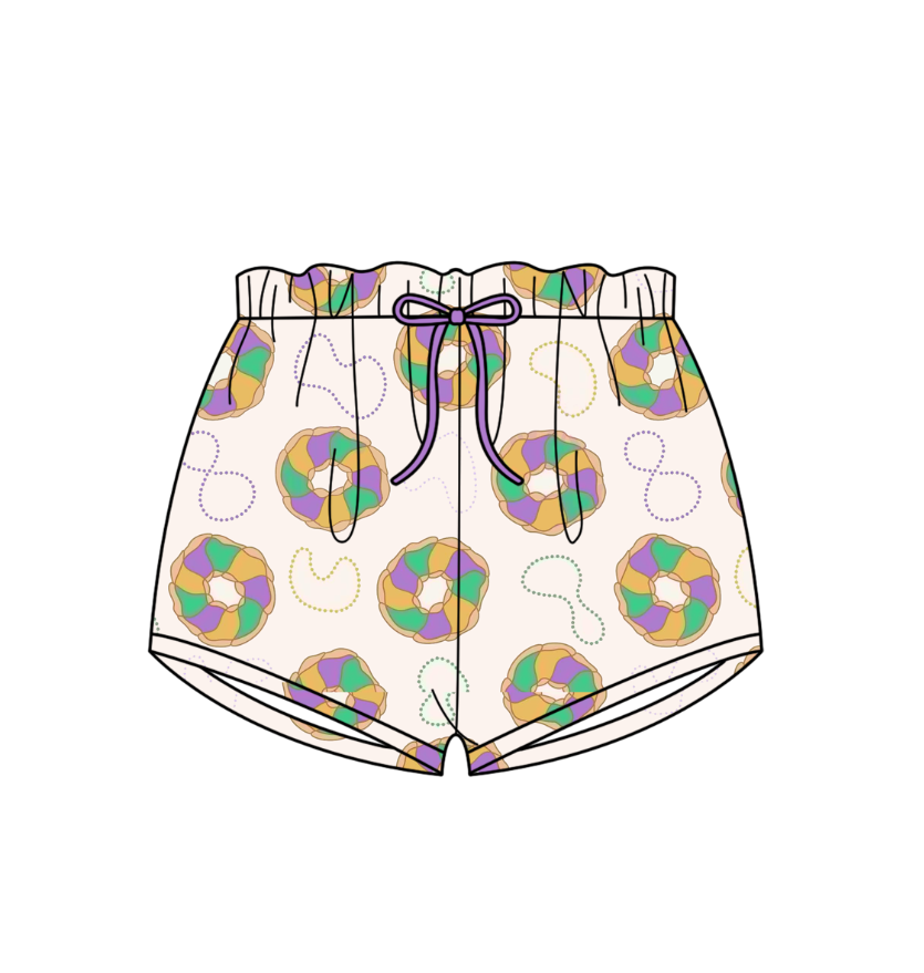 Donut Carnival Summer Mardi Gras summer boys shorts