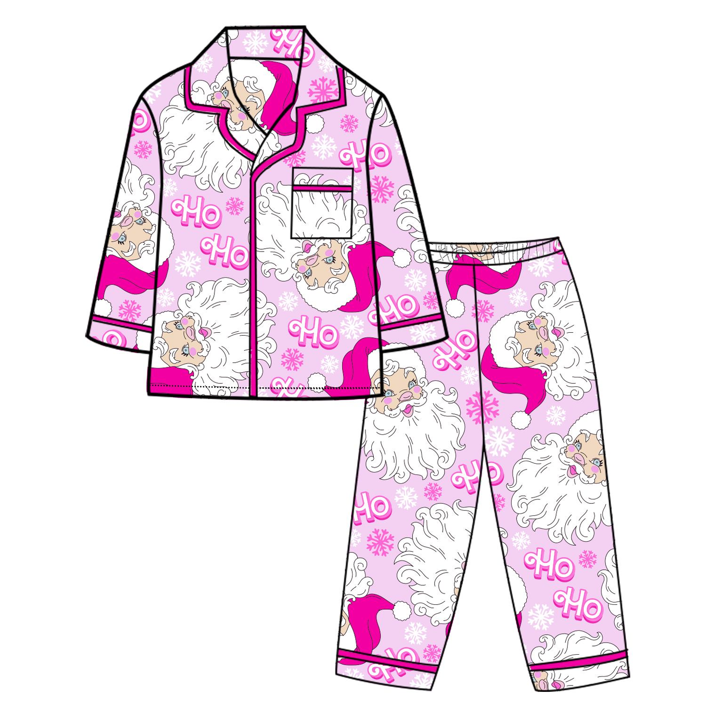 Custom moq 5 each style eta 6-7weeks baby girl clothes Christmas long sleeve pants sets-25.8.4