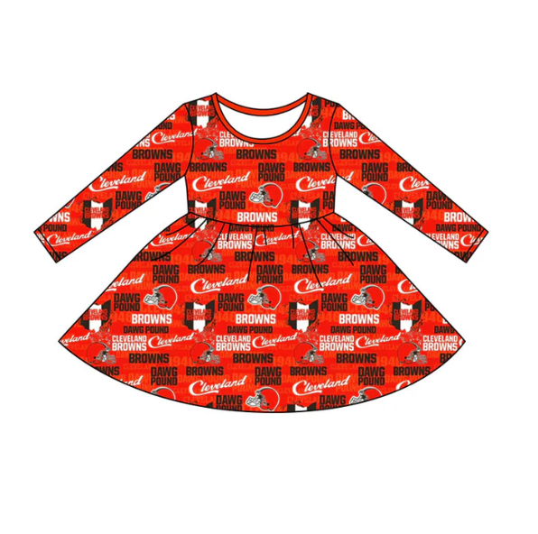 Deadline September 23 custom no moq eta 6-7weeks Red Helmet-Letter Long Sleeve Dress