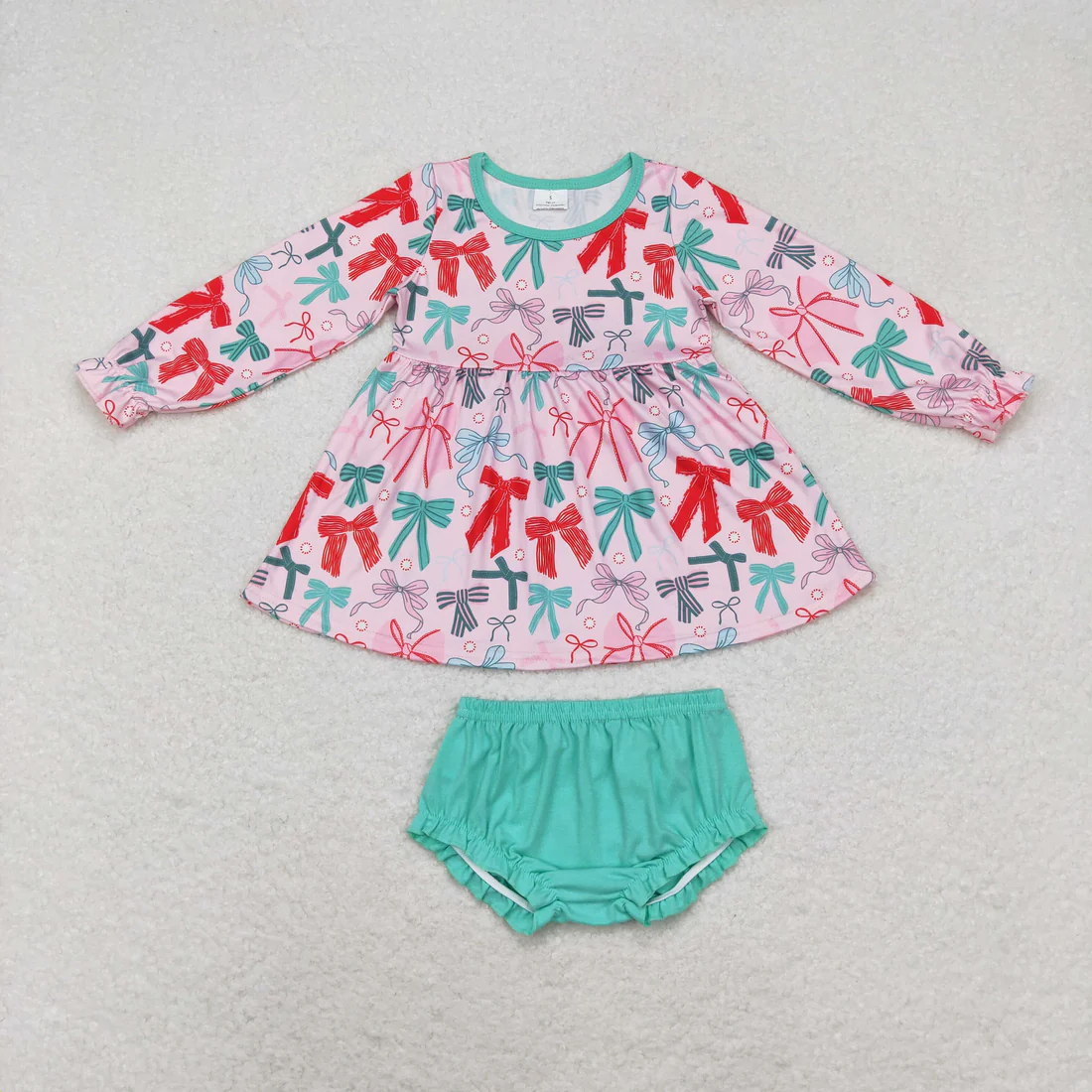 RTS NO MOQ Sibling Baby girl clothes bow long-sleeved trousers suit & rompers and top and pants and blanket and adult pants
