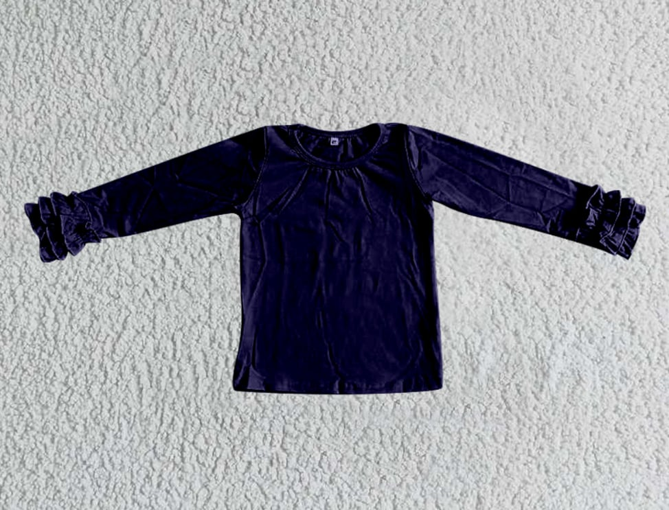 Custom moq 5 each style eta 6-7weeks baby girl clothes lace long sleeve tops 4-25.8.2