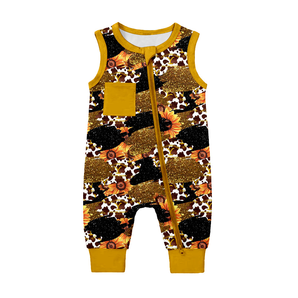 Sunflower Summer Golden Romper Summer Romper Suit
