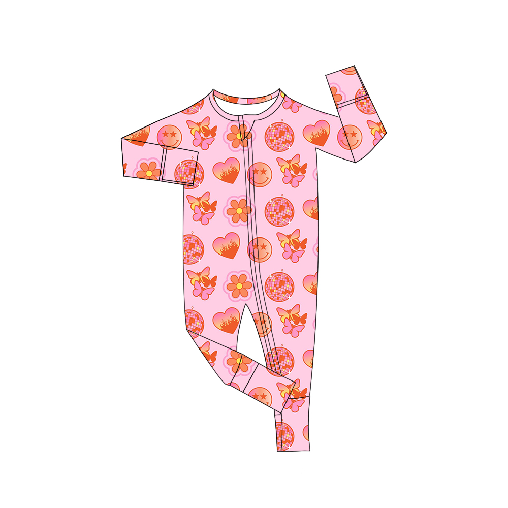 Custom moq 5 each style eta 6-7weeks baby girl clothes long sleeve pants sets and romper -25.7.29