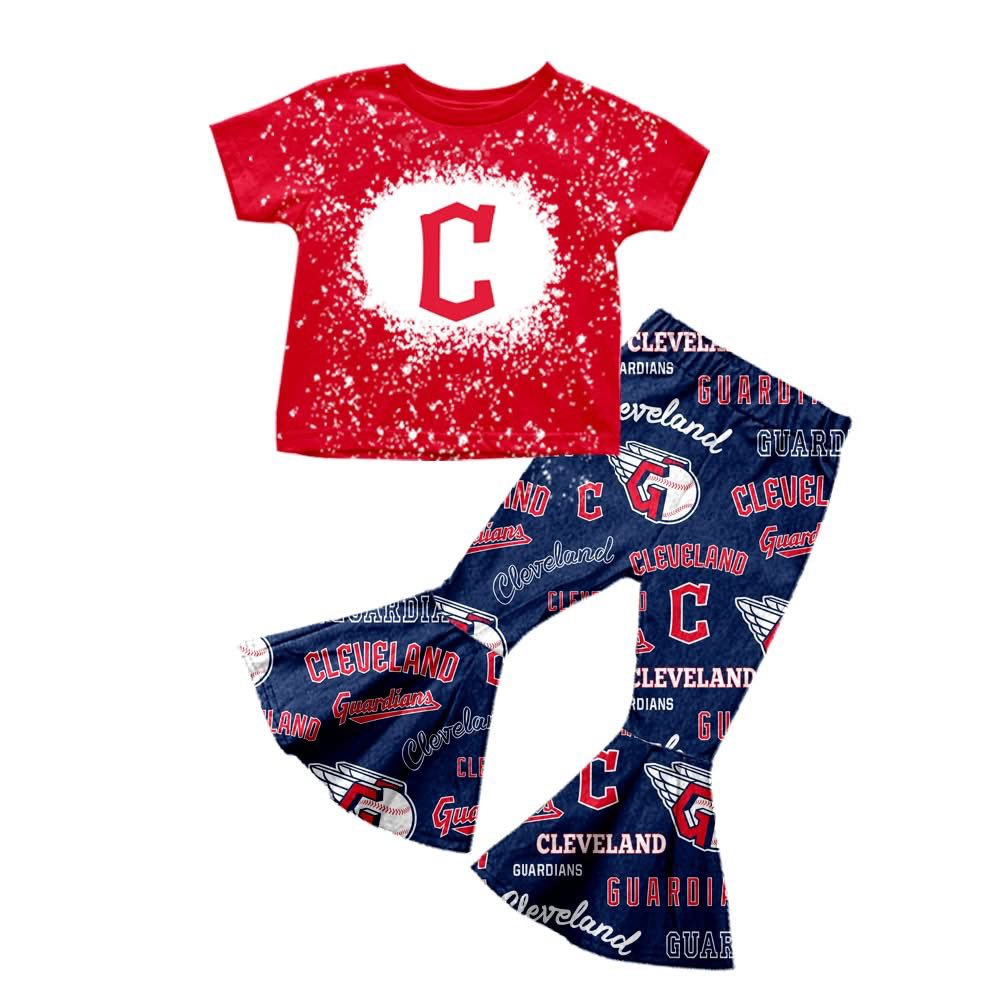 Custom moq 5 mix size milk silk eta 6-8weeks summer team red baby girls clothes team short sleeve pants sets-25.7.15