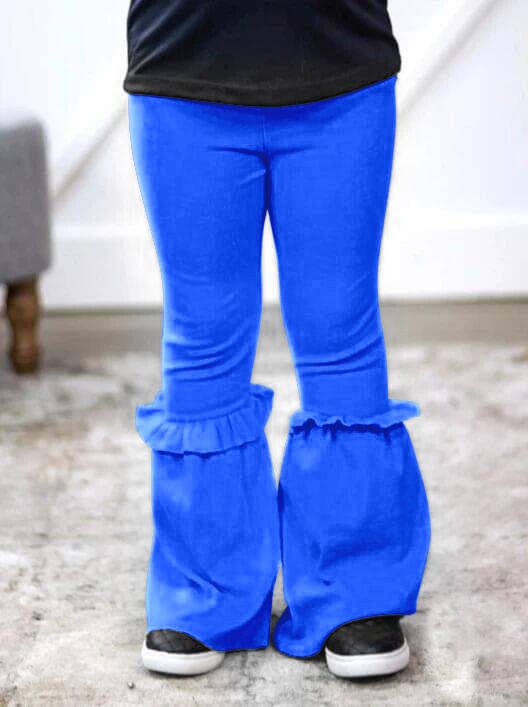 Girls blue long pants milk silk moq 5