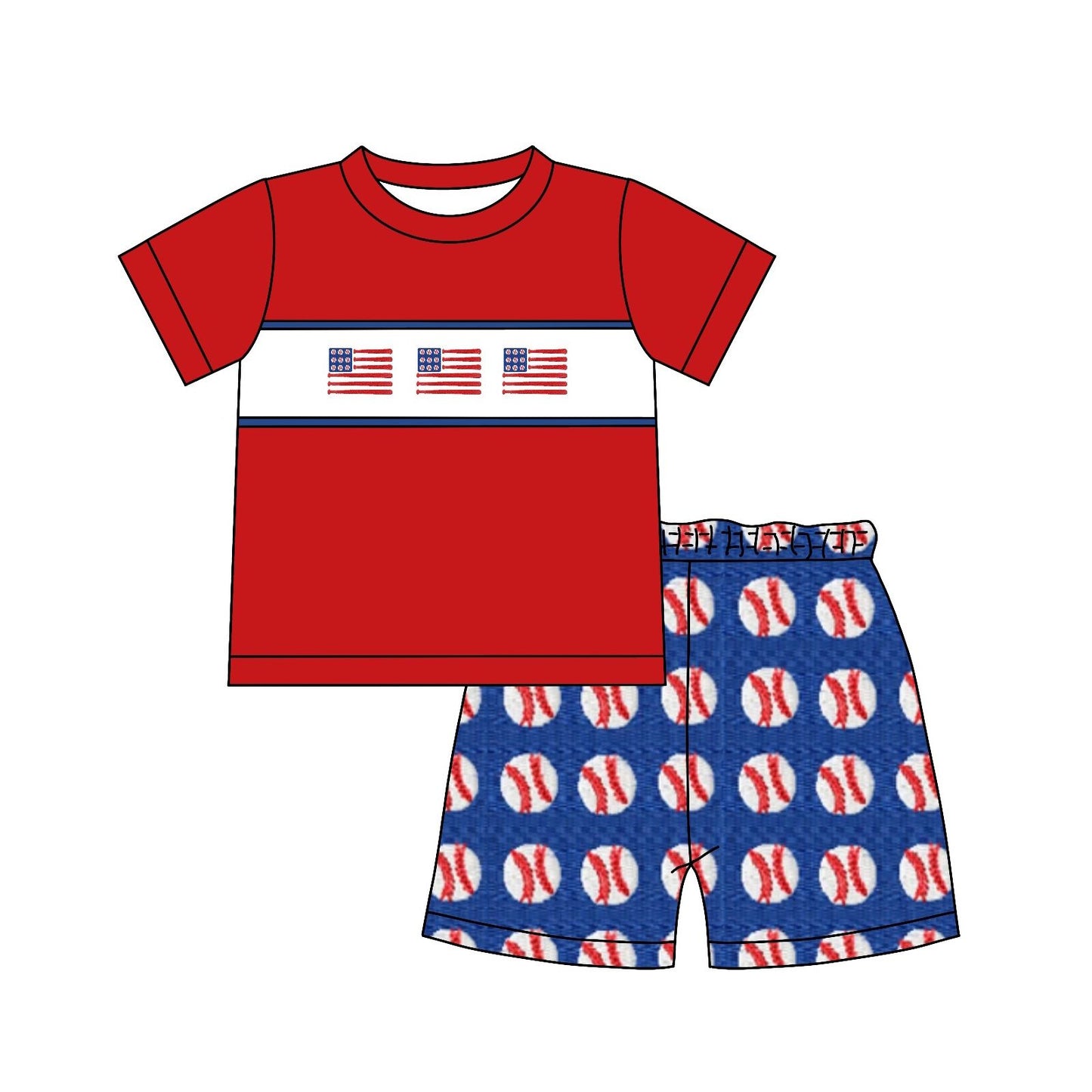 National Day Summer Boys Suit