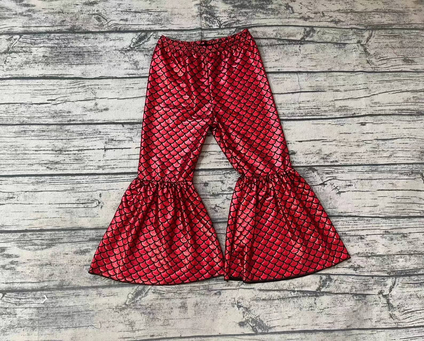 Fishscale Red Trousers