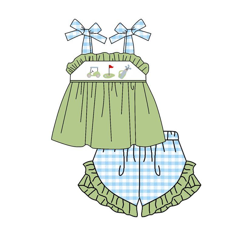 Golf girl plaid suit