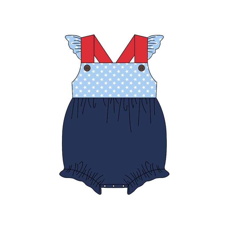 summer girl's romper