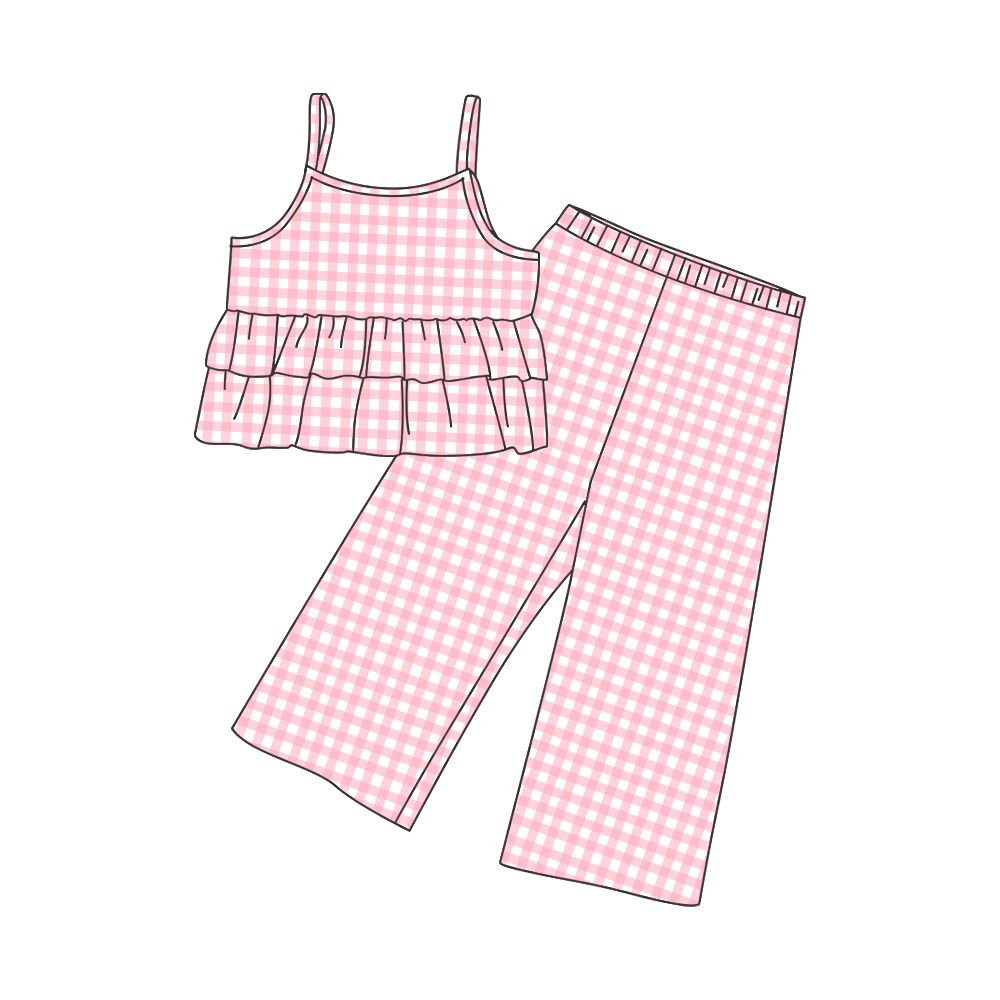 Girls plaid suit