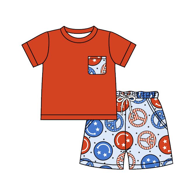 Smiley Pocket Boy Outfit